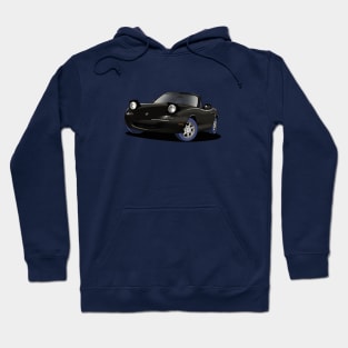 Black Mazda MX-5 Roadster Hoodie